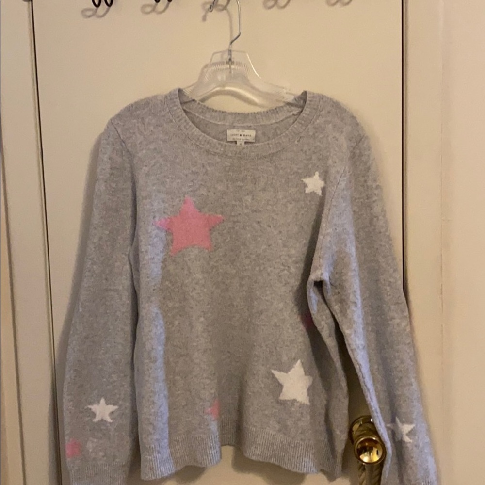 Grey star detail sweater